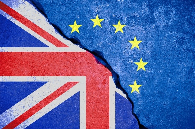 英国国旗帜与融合国国旗的图形