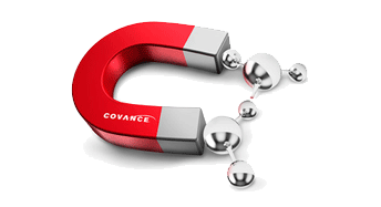 Graphic of a magnet representing Covance MarketPlace.