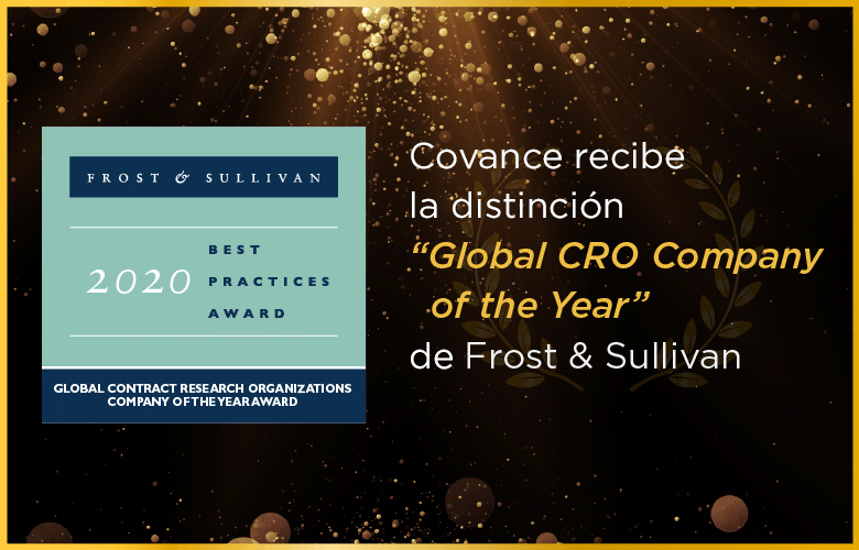 Covance recibe la distinción Global CRO Company of the Year 2020 de Frost & Sullivan