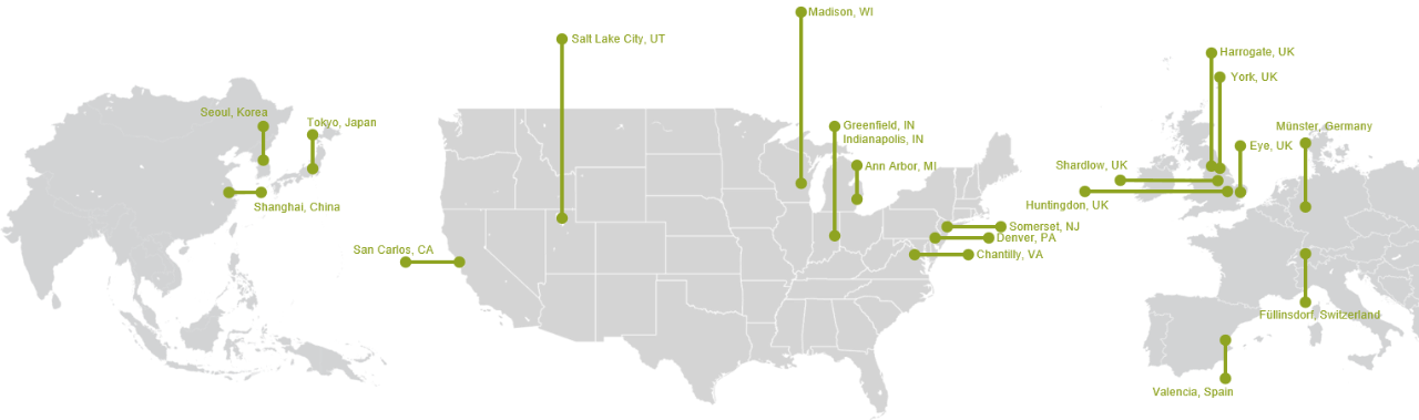 Map of Locations